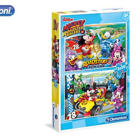Clementoni Mickey And The Roaster Racers Puzzle 2 x 20 Pcs - Makhsoom