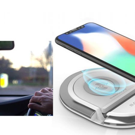 Bavin Wireless Charger Docking Station Bavin Black Grey QI