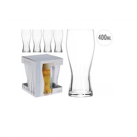 Set Of Beer Glass 4 Pcs 400 ml