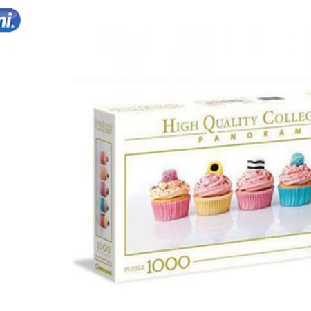Trefl 1000-Piece Panorama Jigsaw Puzzle – Colourful Cupcakes Photo Collage