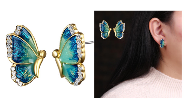 Simple Elegant Wild Personality Butterfly Earrings For Women