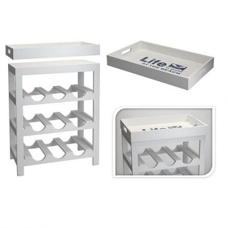 Standing Wine Rack Storage With Separate Tray