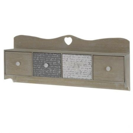 Hanging Decorative Shelf With 4 Drawers