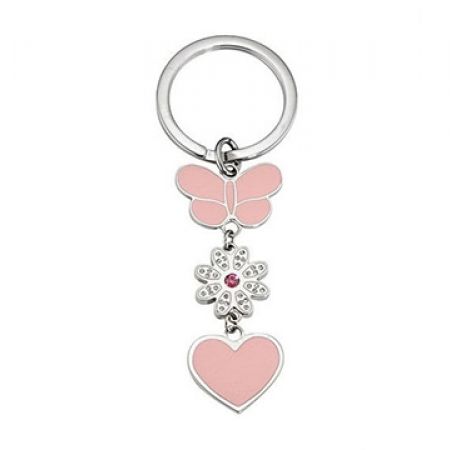 Morellato Stainless Steel Pink Spring Keychain - Makhsoom