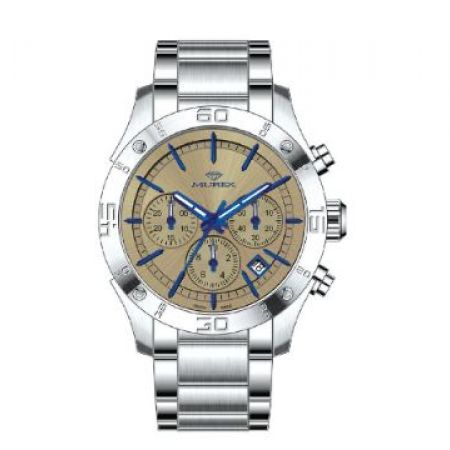 Murex MUC569-SS-4 Swiss Made Stainless Steel Silver Round Watch