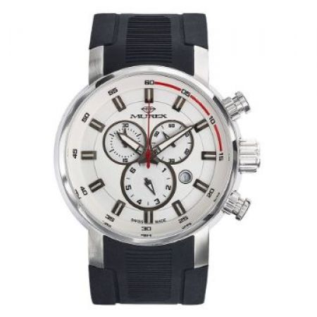 Murex MUC555-SX-1 Swiss Made rubber Black Round Watch For Men