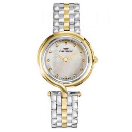 Murex Swiss Made Stainless Steel Gold Round Watch For Women Makhsoom - Main Image