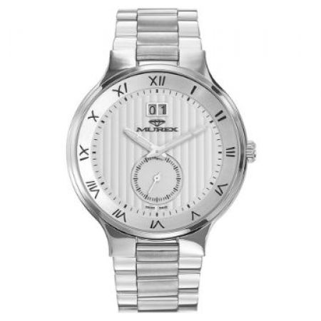 Murex MUM542-SS-1 Swiss Made Stainless Steel Silver Round Watch