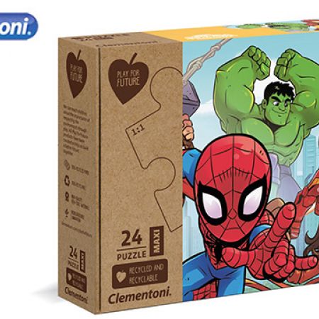 Clementoni Play For Future Maxi Marvel Super Hero Puzzle 24 Pcs - Makhsoom